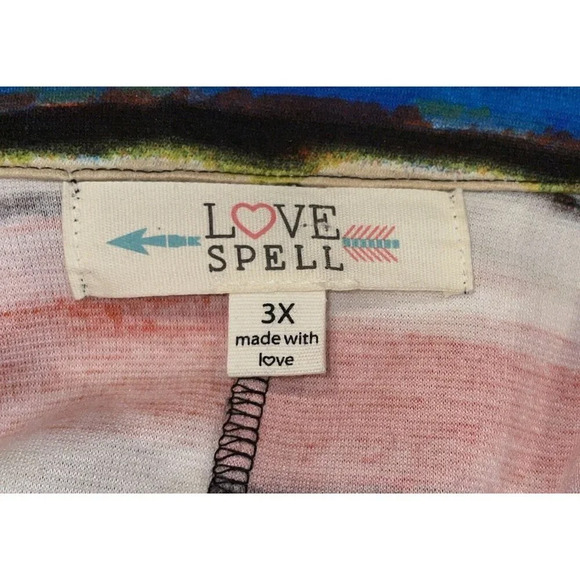 Love Spell 3X Colorful Stripe 1 Button Jacket Pockets Santa Fe Southwestern Boho - Picture 7 of 11
